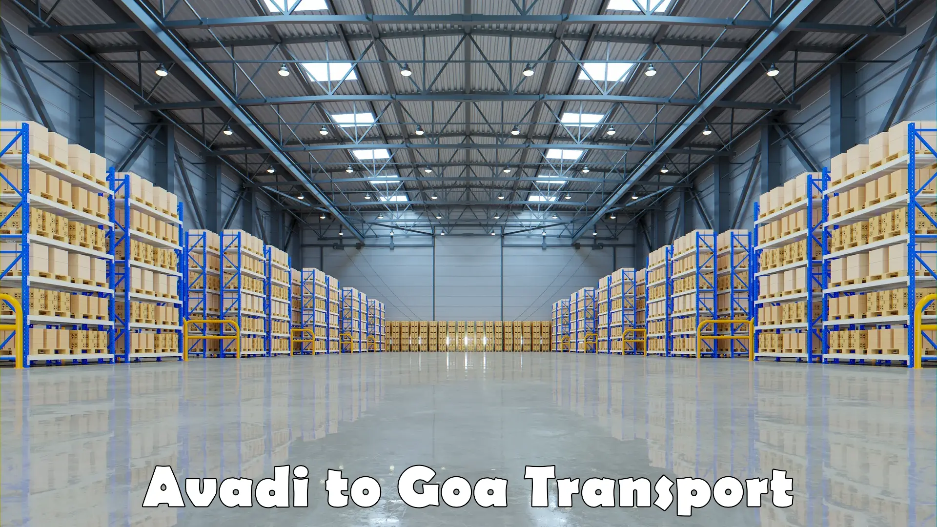 Commercial transport service Avadi to Goa University