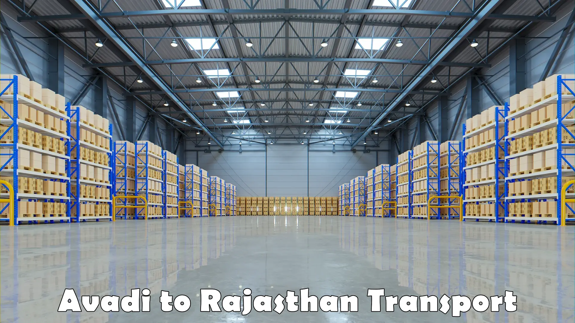 Cargo transport services Avadi to Karauli