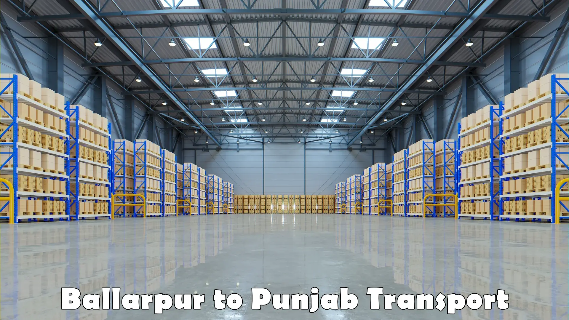 Logistics transportation services Ballarpur to Garhshankar