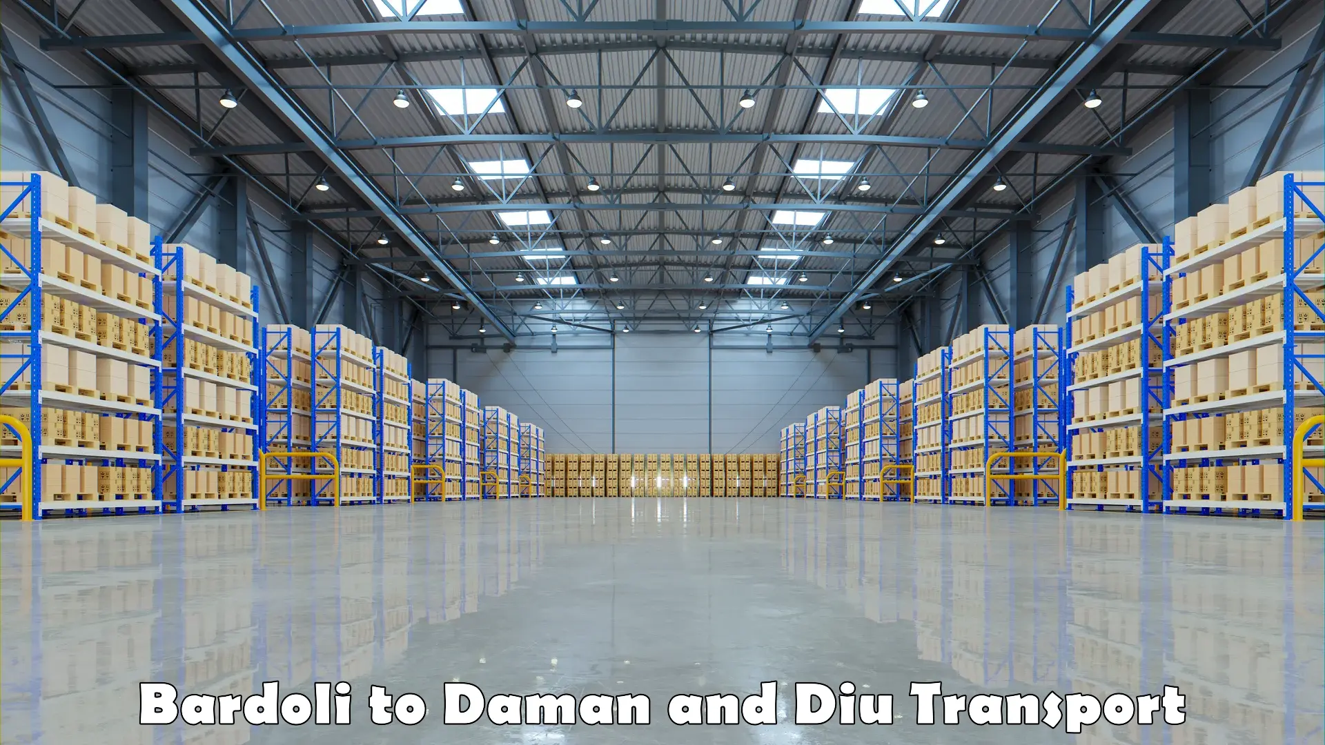 Two wheeler parcel service in Bardoli to Daman and Diu