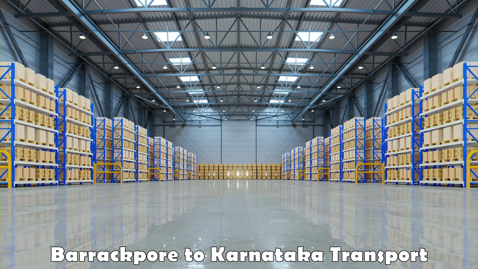 Domestic goods transportation services Barrackpore to Karnataka