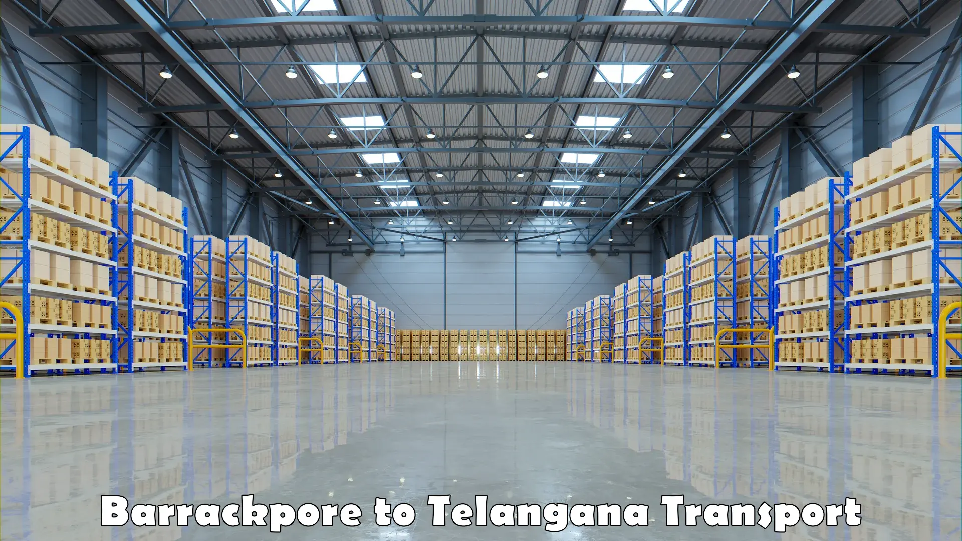 Container transportation services Barrackpore to Aswaraopeta