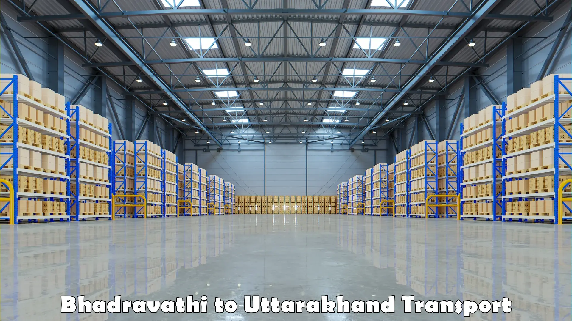 Interstate goods transport Bhadravathi to Bhimtal