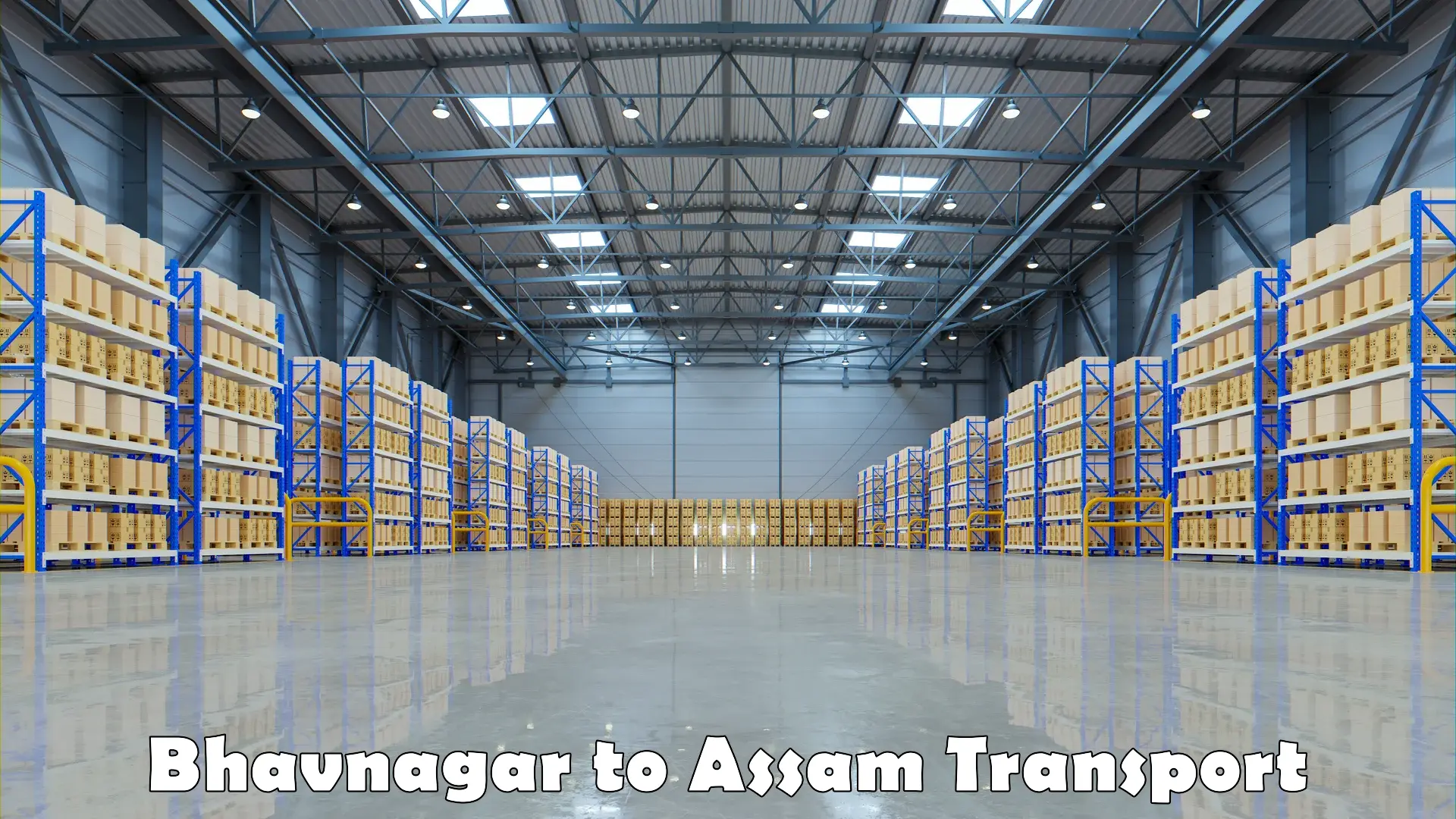 Two wheeler parcel service Bhavnagar to Assam