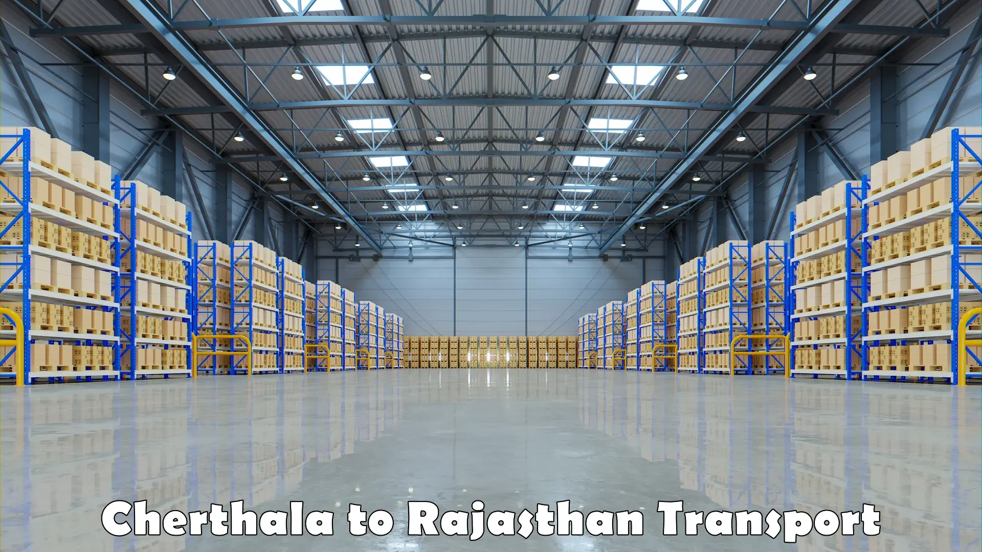 Daily parcel service transport Cherthala to Jhadol