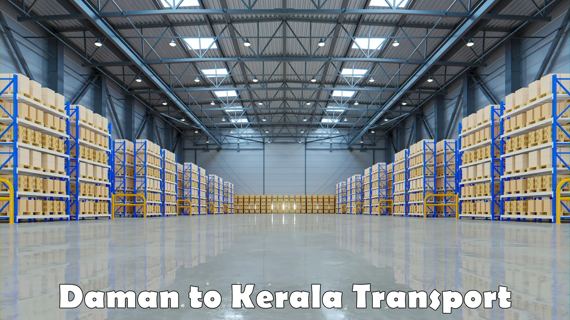 Air freight transport services Daman to Kanjirapally