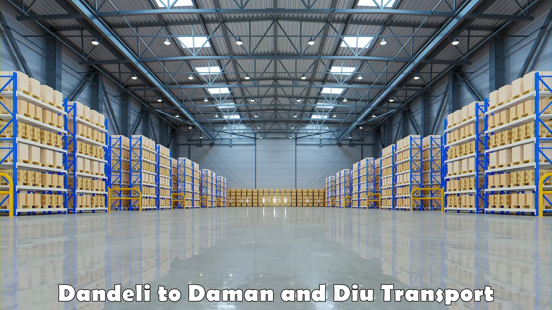 Air freight transport services Dandeli to Daman