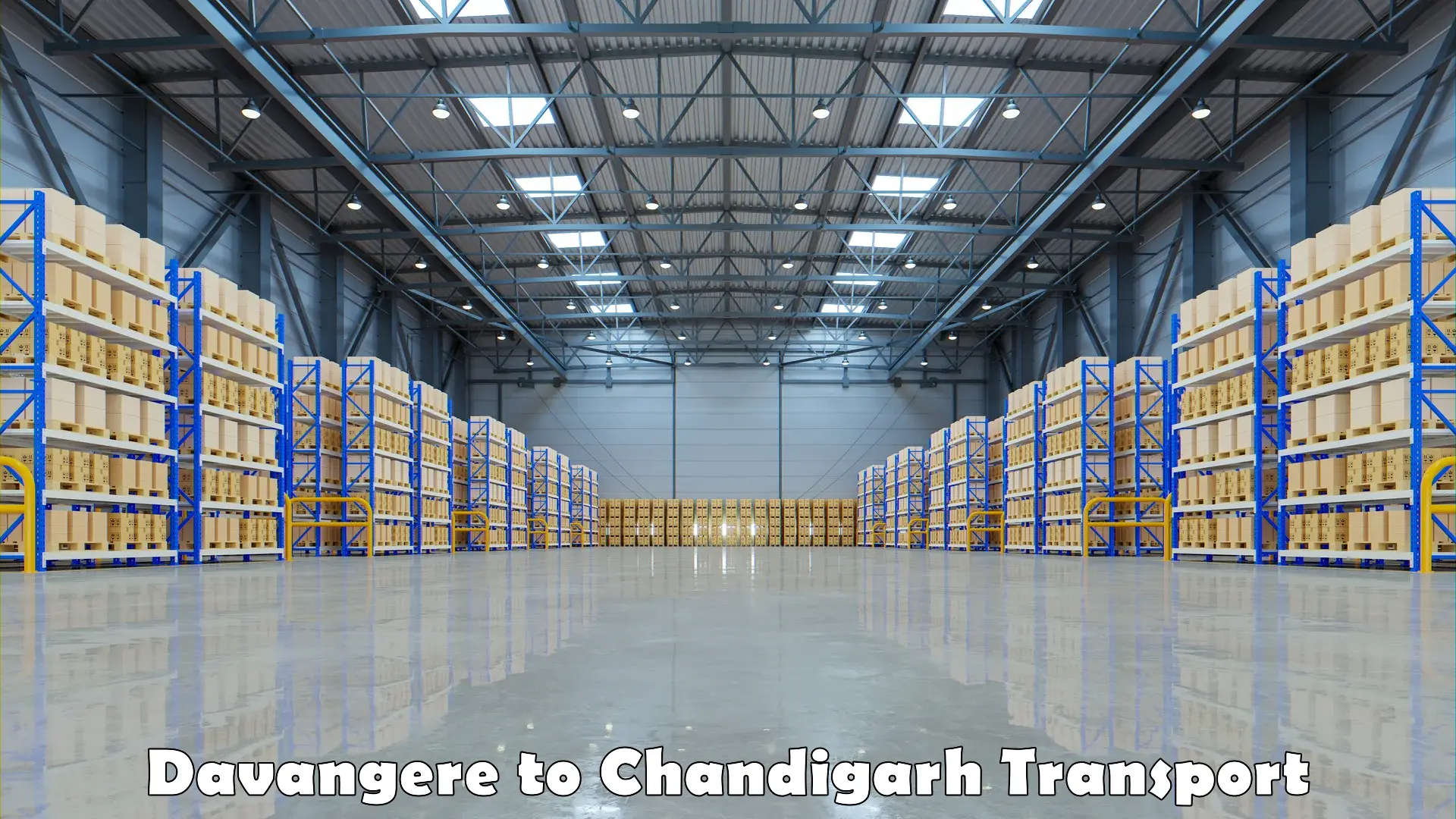 Air cargo transport services Davangere to Chandigarh