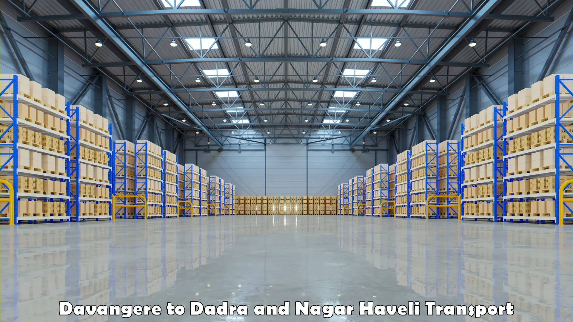 Cargo transport services Davangere to Dadra and Nagar Haveli