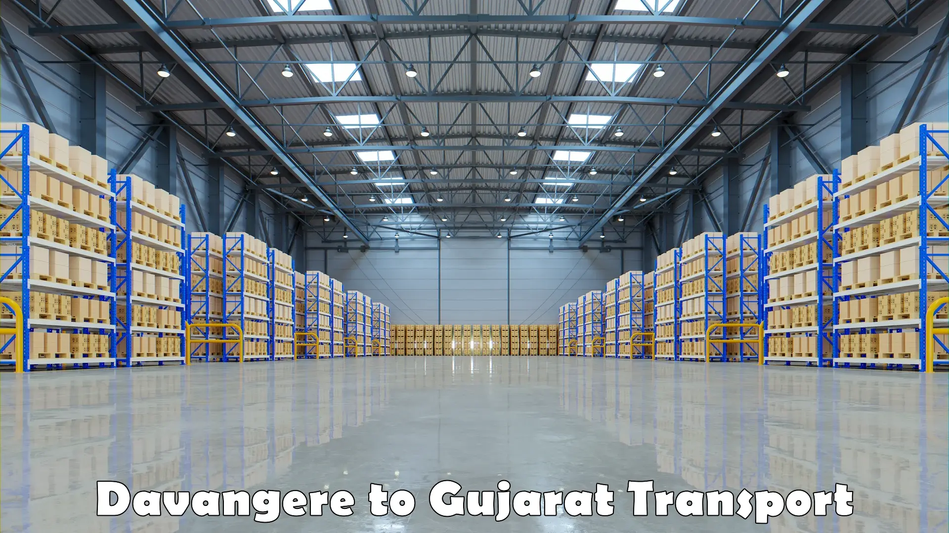 Vehicle parcel service Davangere to Gujarat