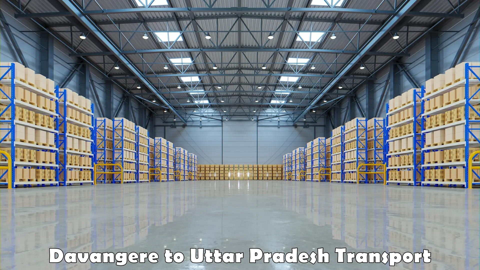 Intercity goods transport Davangere to Uttar Pradesh