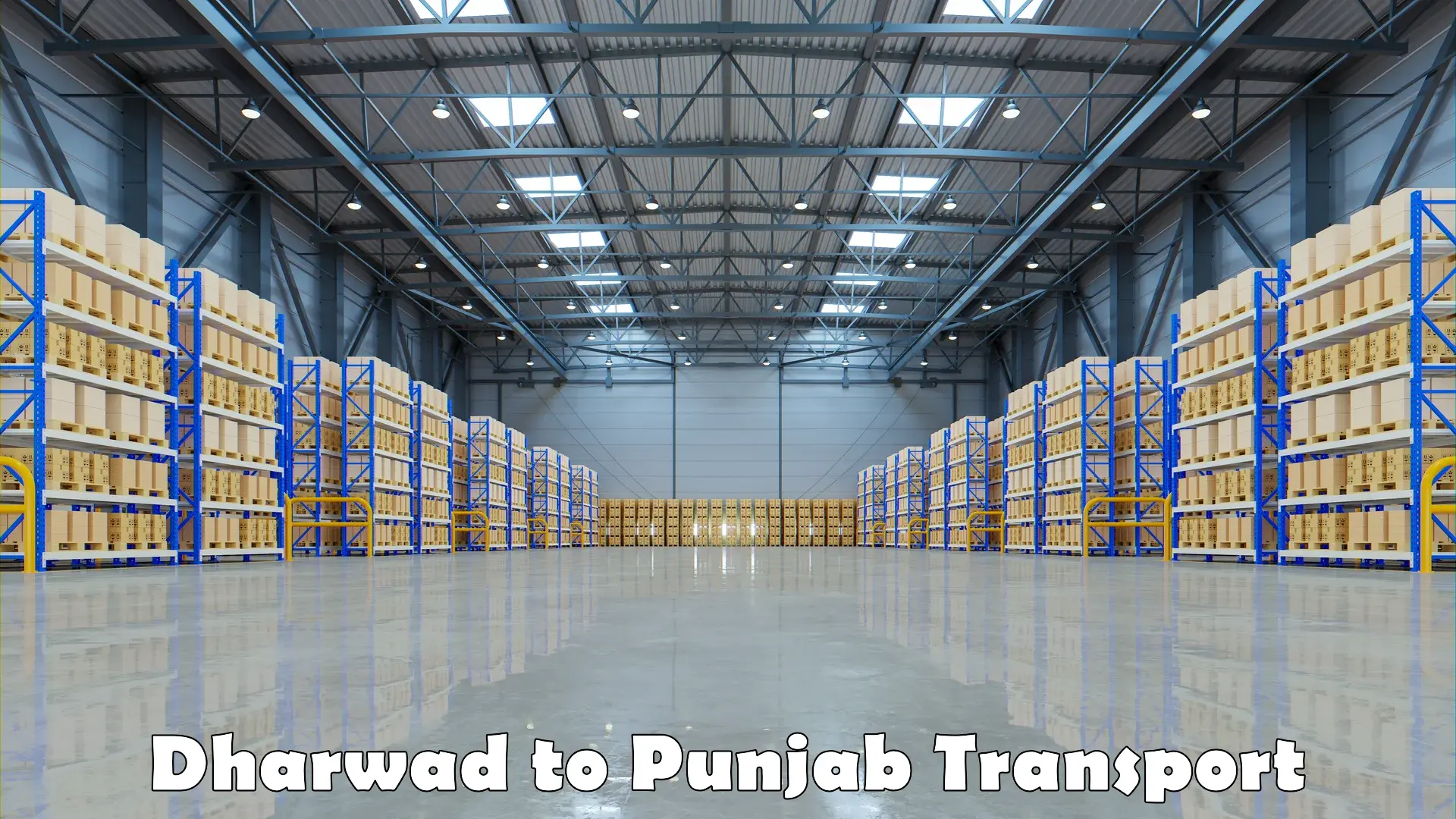 Air freight transport services Dharwad to Punjab