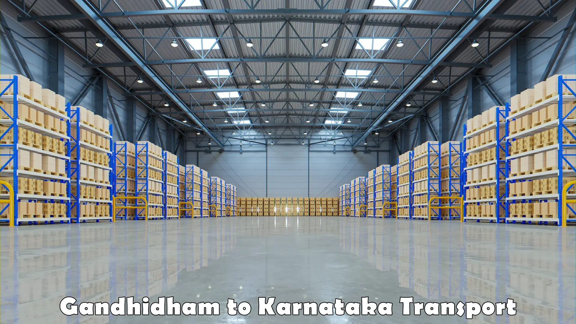 Online transport Gandhidham to Sindhanur