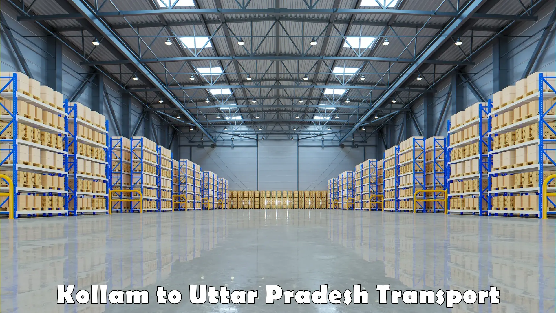 Furniture transport service Kollam to Uttar Pradesh