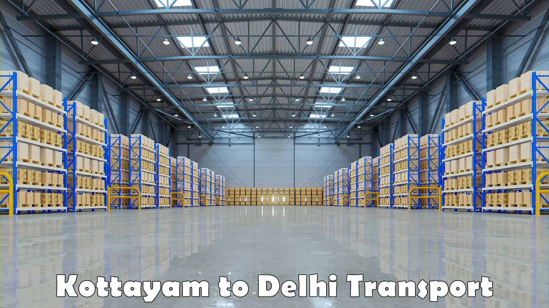 Nearest transport service in Kottayam to Delhi