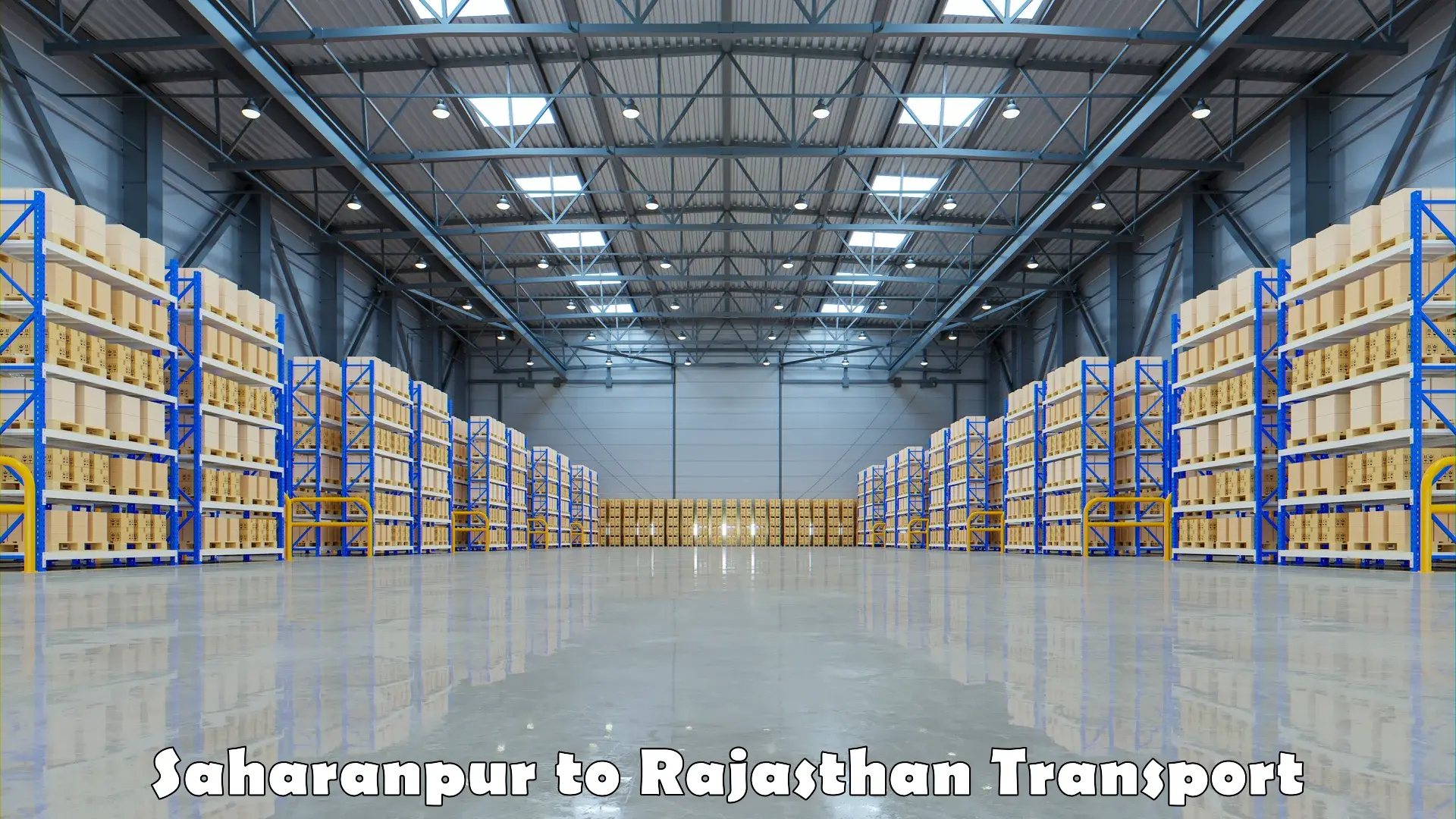 Two wheeler parcel service in Saharanpur to Rajasthan