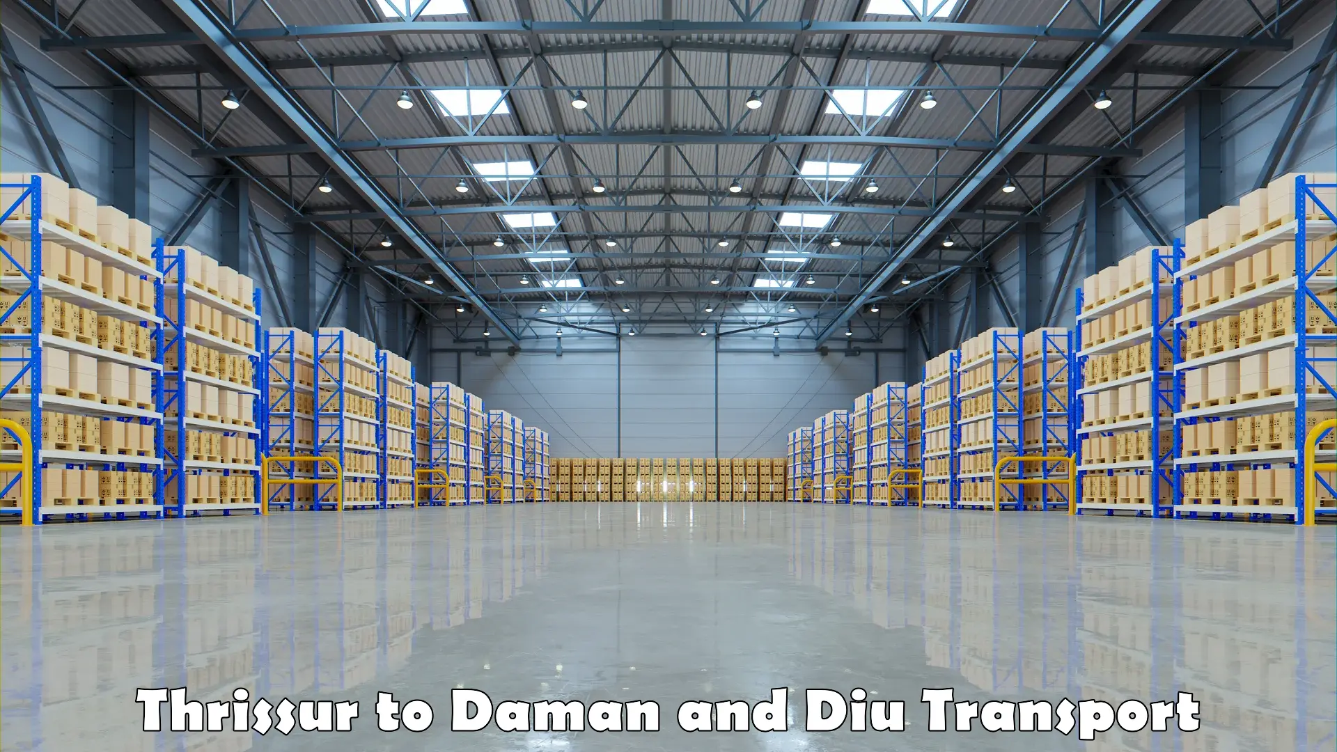 Transport shared services Thrissur to Daman and Diu