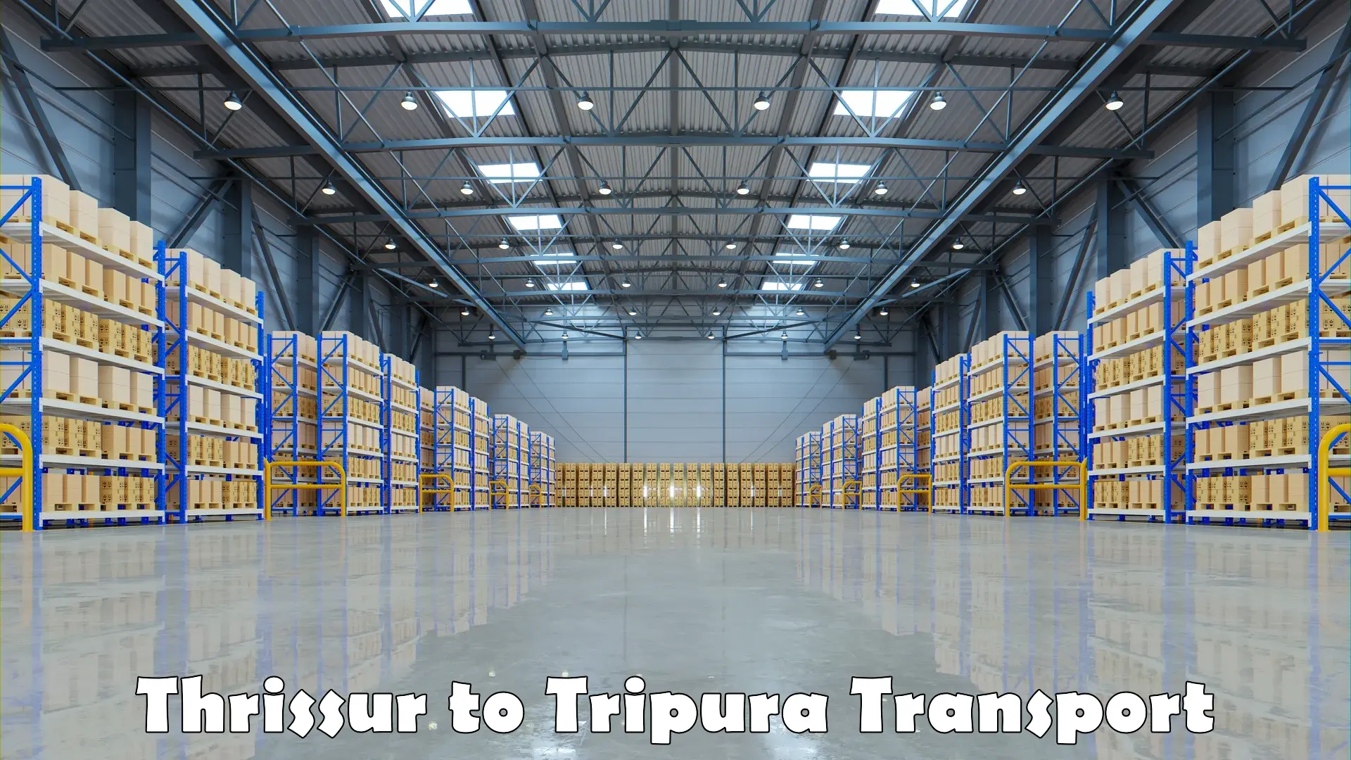 International cargo transportation services in Thrissur to Sonamura