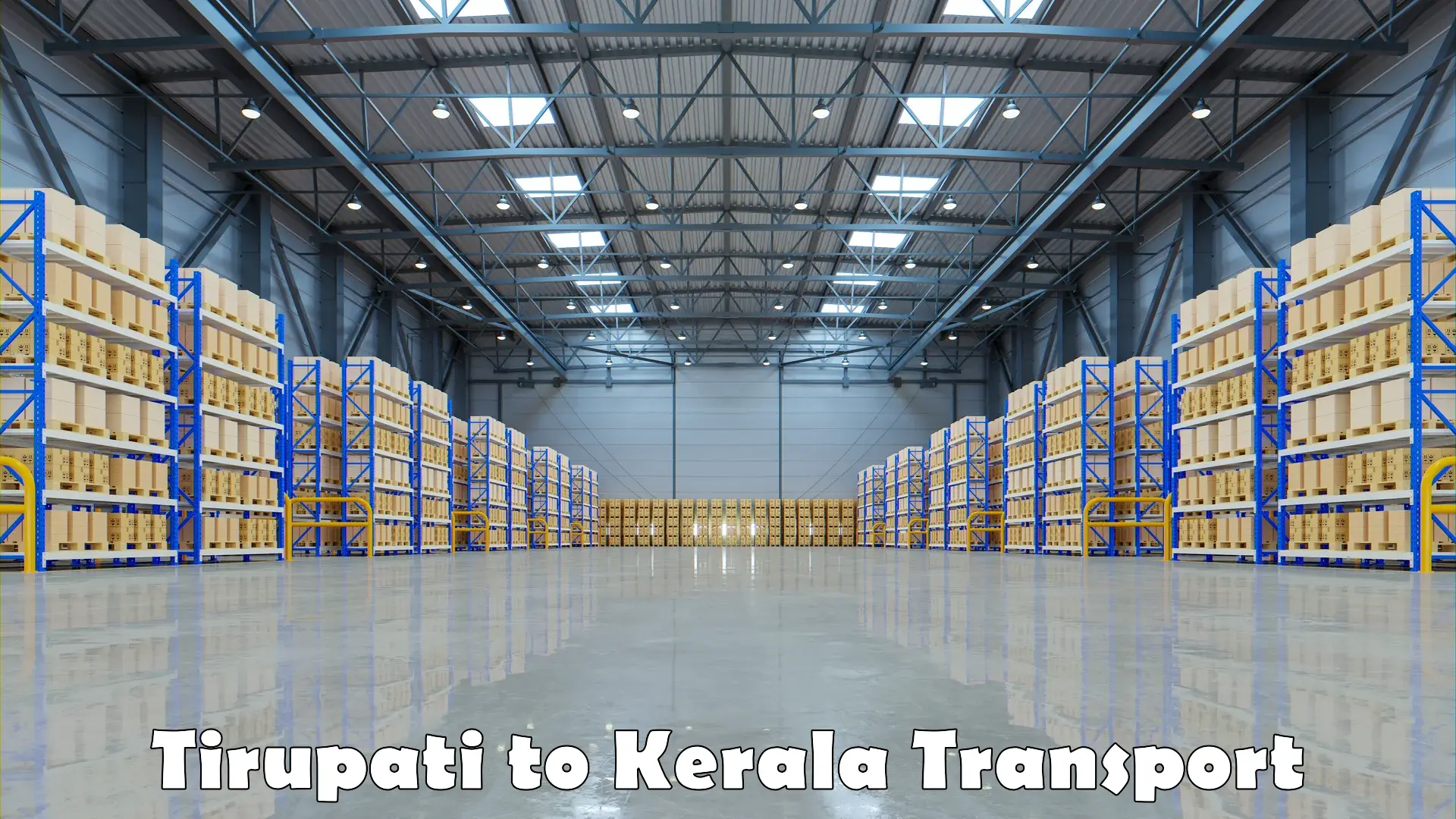 Cargo transportation services Tirupati to Cheemeni