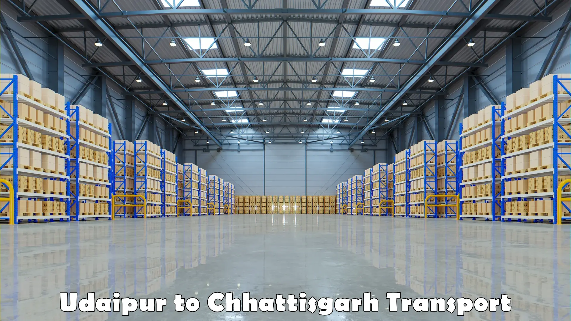 Truck transport companies in India Udaipur to Raigarh Chhattisgarh