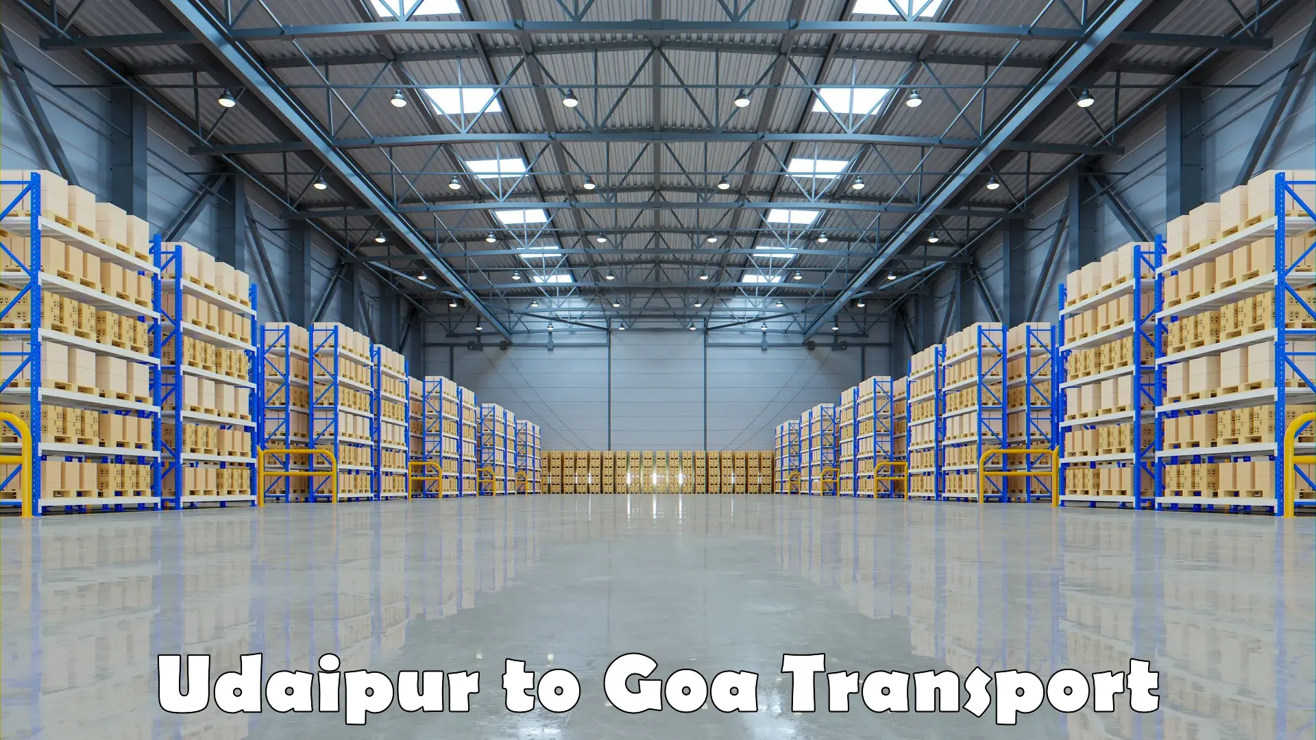 Domestic transport services Udaipur to South Goa