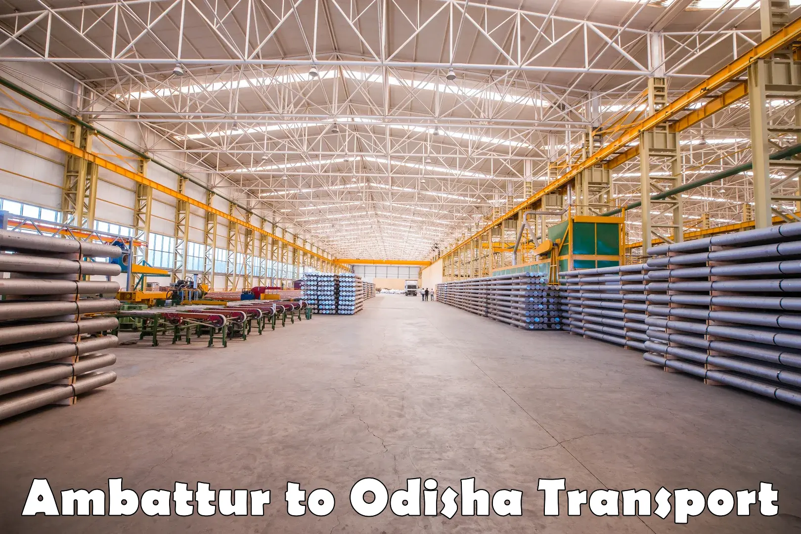 Vehicle parcel service Ambattur to Odisha