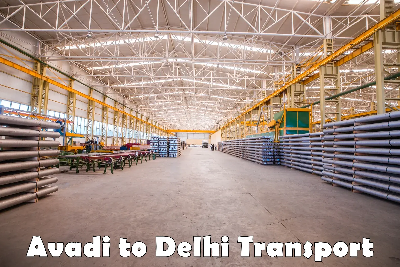 Two wheeler transport services Avadi to Jamia Millia Islamia New Delhi