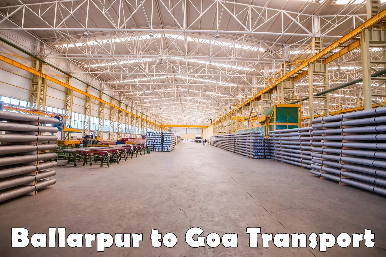 Transport shared services in Ballarpur to Goa