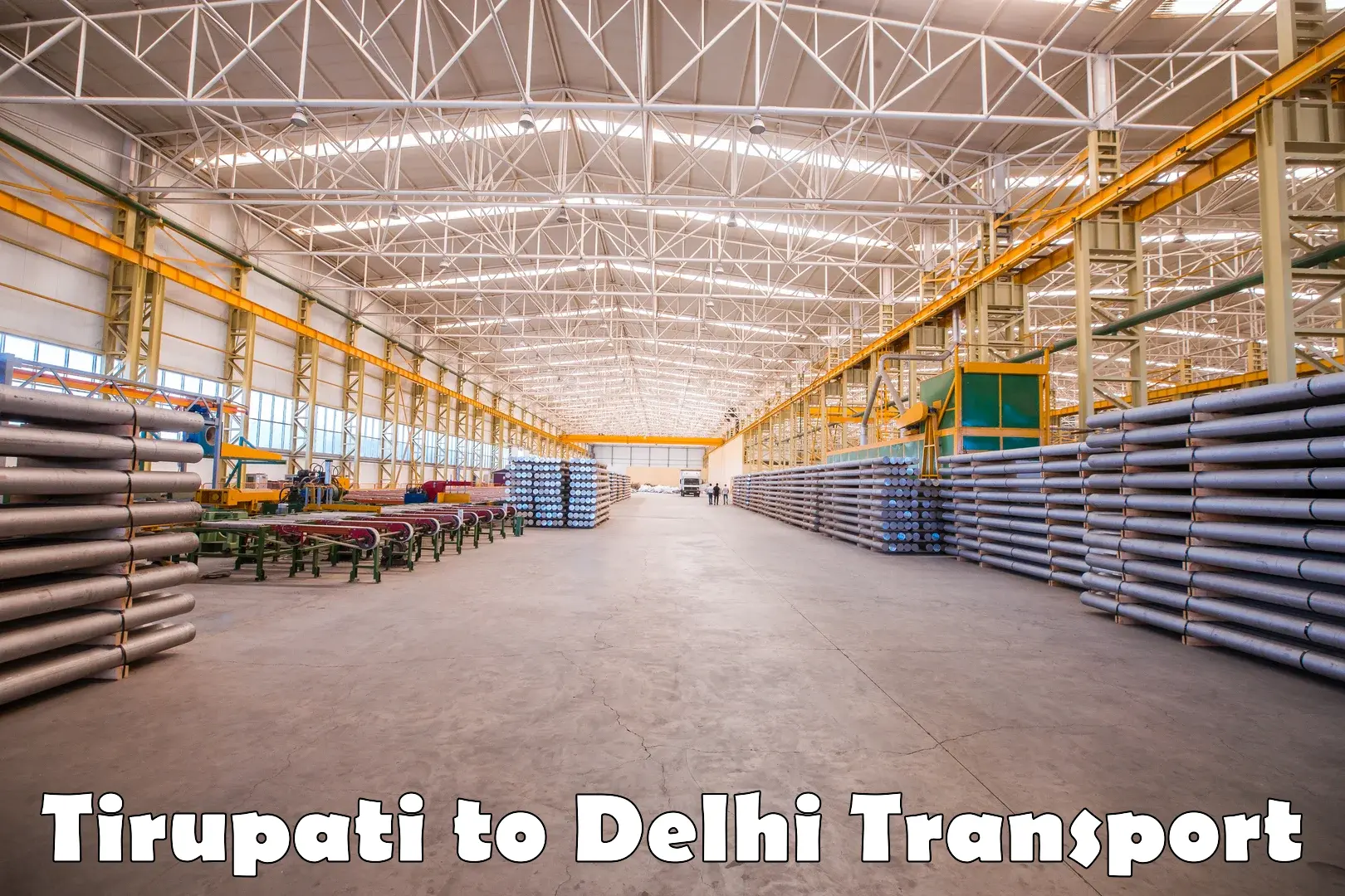 Scooty transport charges Tirupati to Jamia Millia Islamia New Delhi