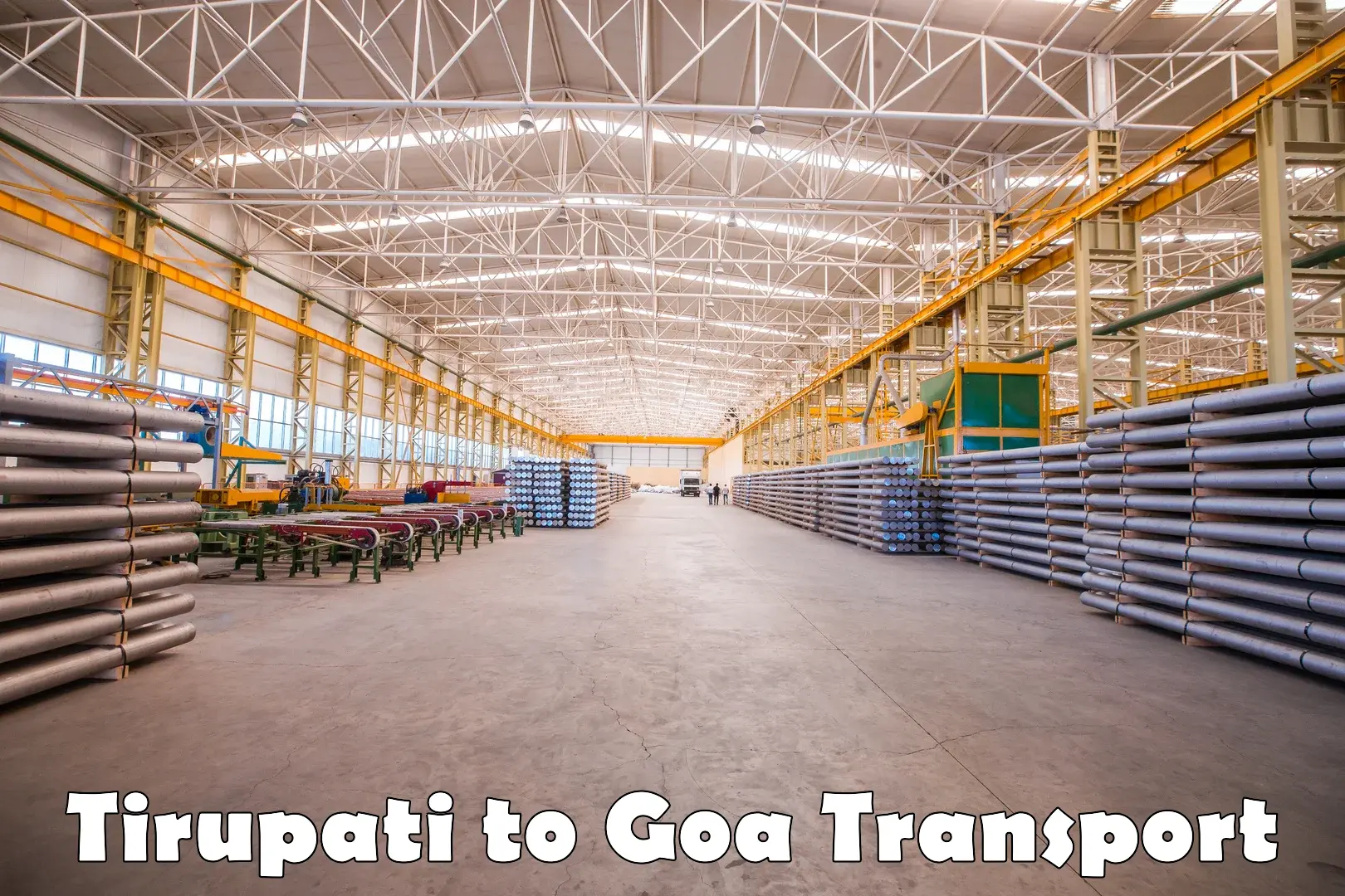 Furniture transport service Tirupati to Goa