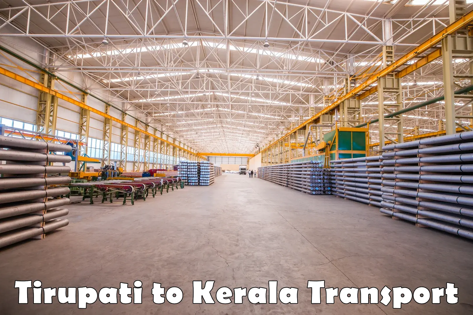 Air cargo transport services in Tirupati to Kerala