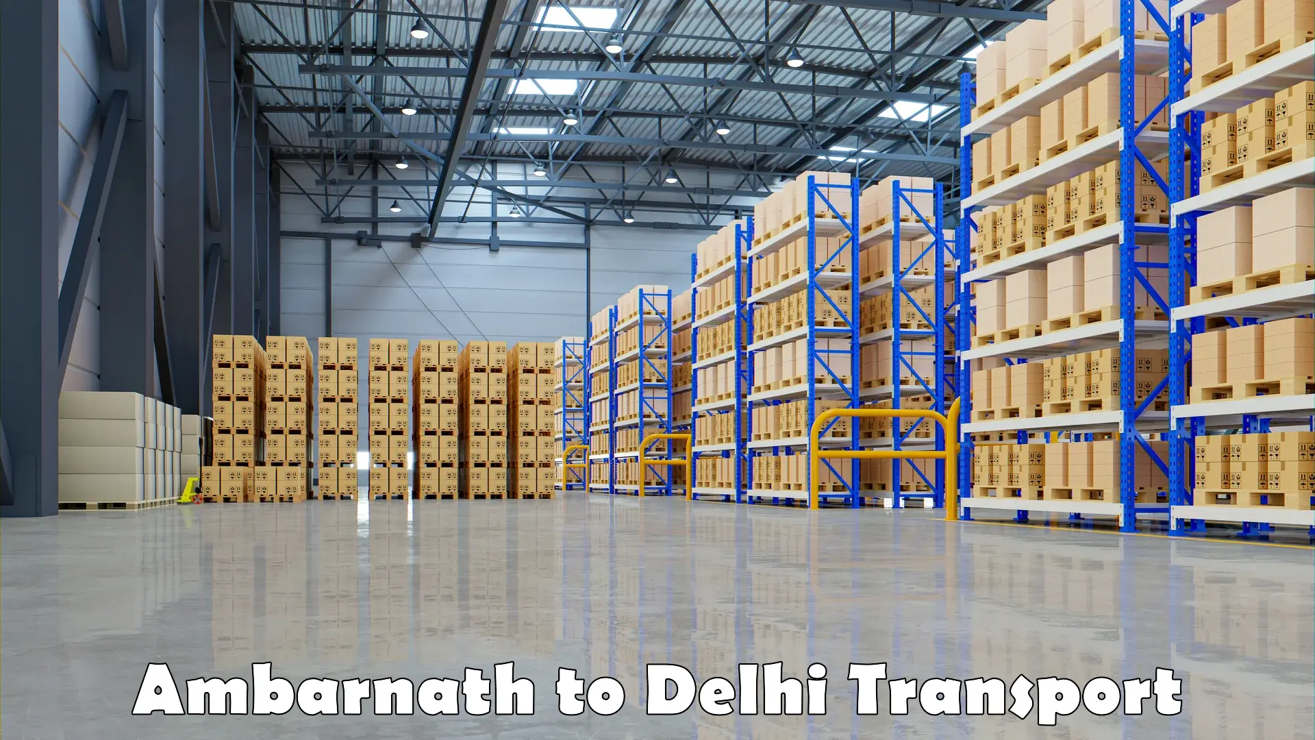 Domestic transport services Ambarnath to Naraina Industrial Estate