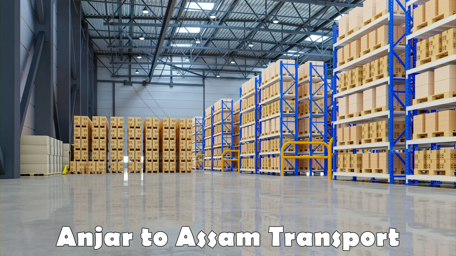 India truck logistics services Anjar to Karbi Anglong