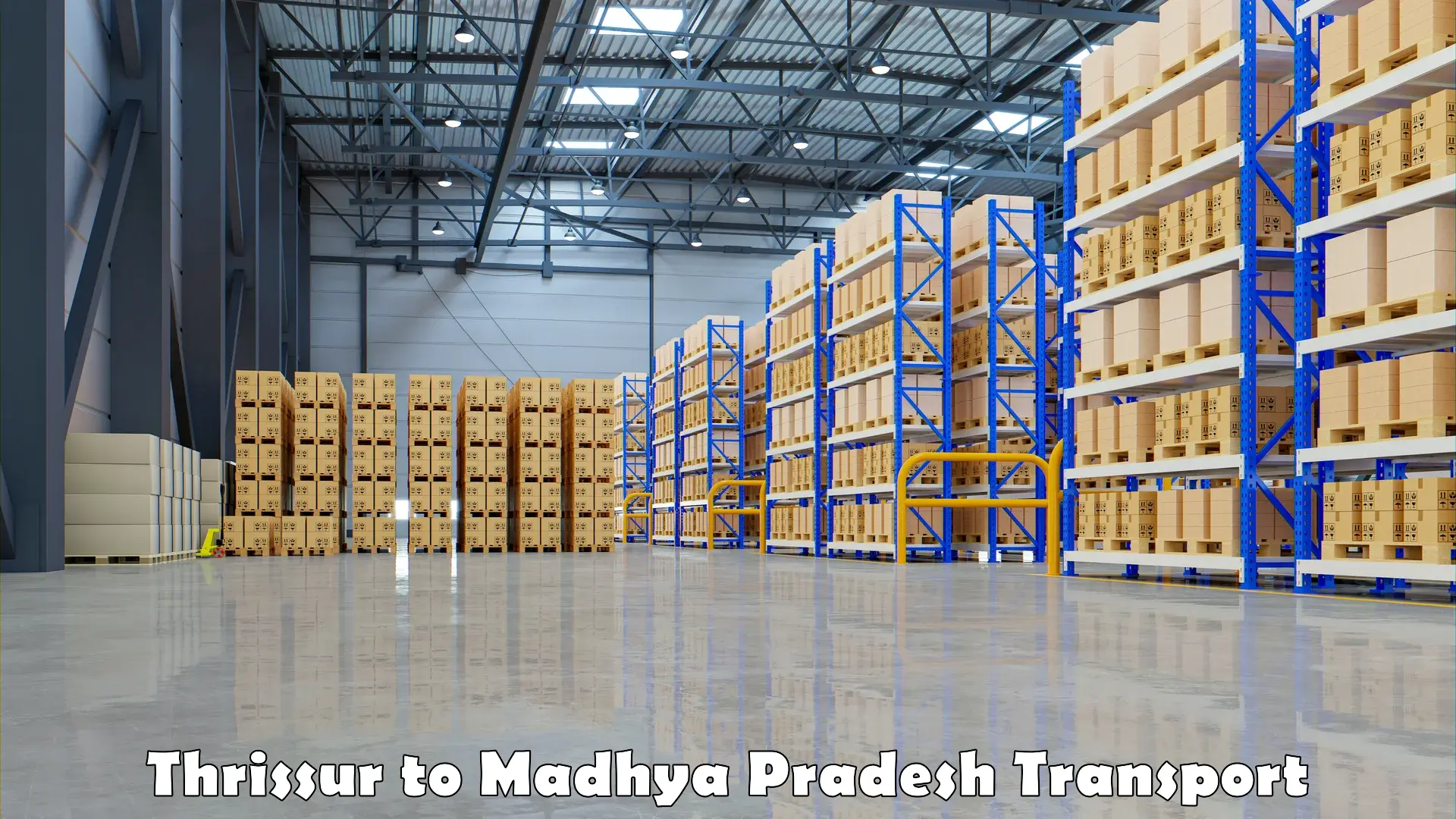 Daily parcel service transport Thrissur to Madhya Pradesh