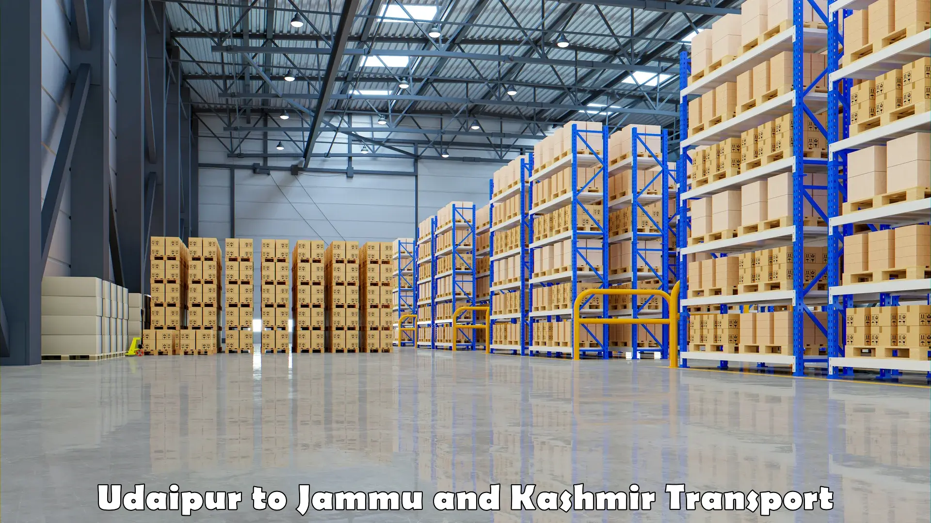 Intercity transport Udaipur to Jammu and Kashmir