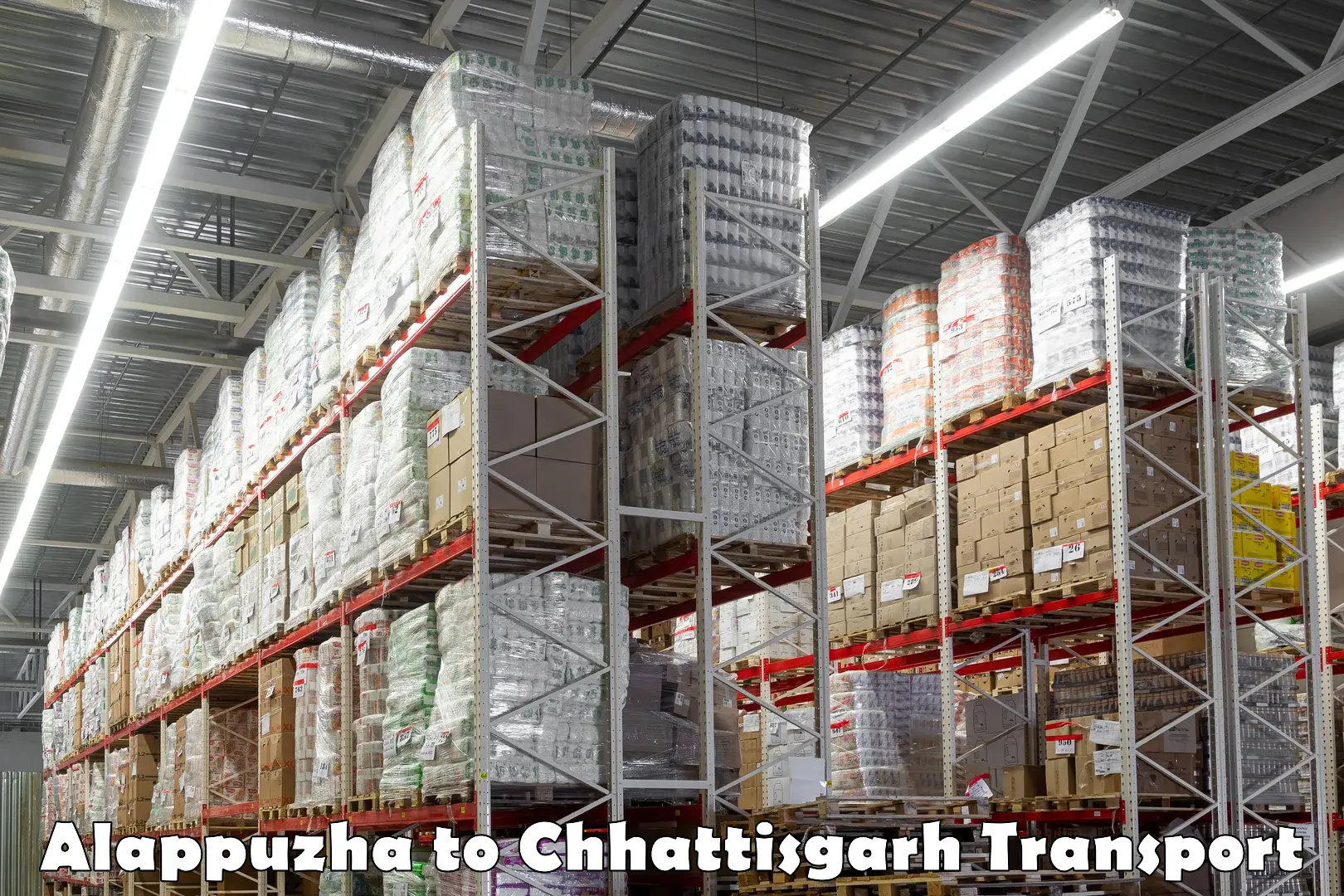 Container transport service Alappuzha to Chhattisgarh