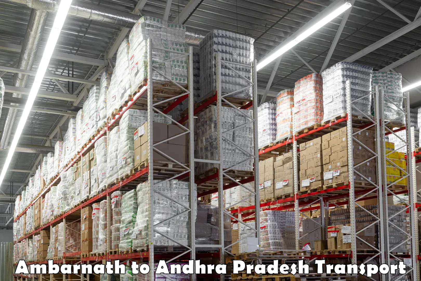 Vehicle courier services Ambarnath to Andhra Pradesh