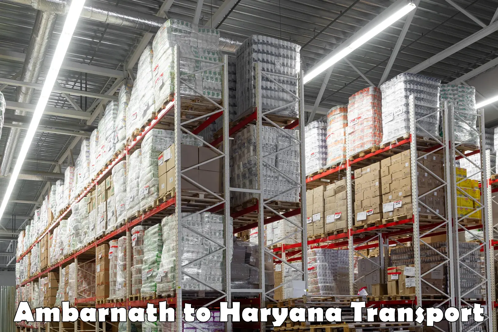 Express transport services Ambarnath to Haryana