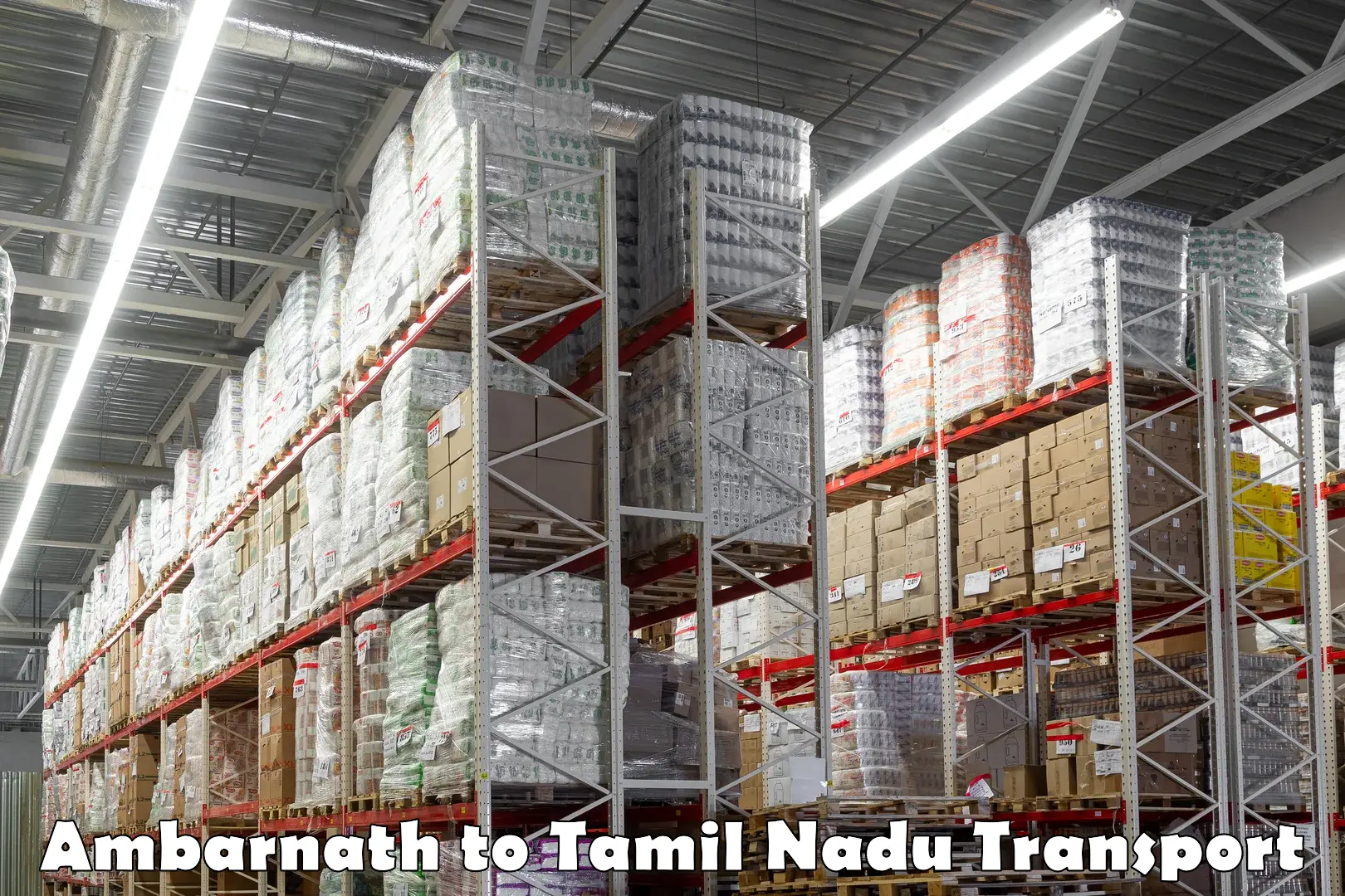 Road transport online services Ambarnath to Ennore Port Chennai