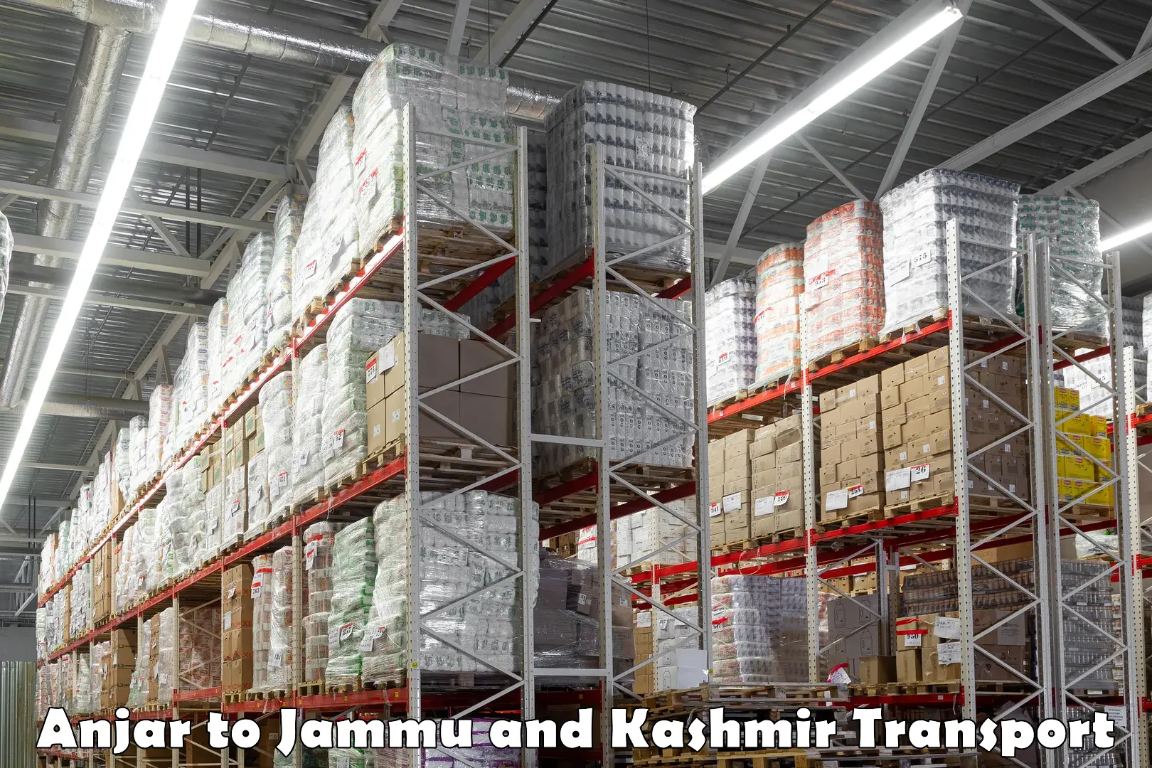 Domestic goods transportation services Anjar to Jammu and Kashmir