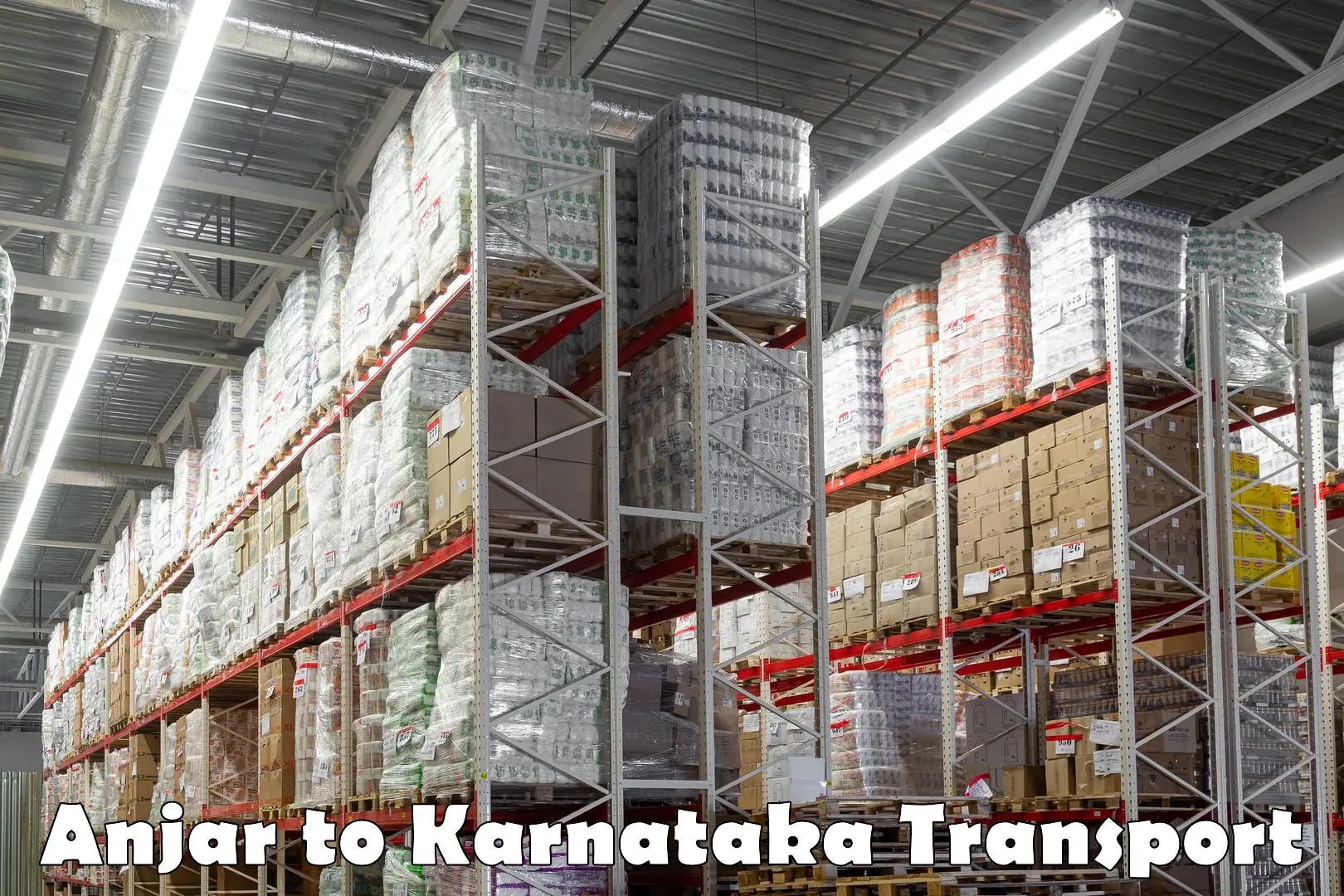 Air freight transport services Anjar to Davangere