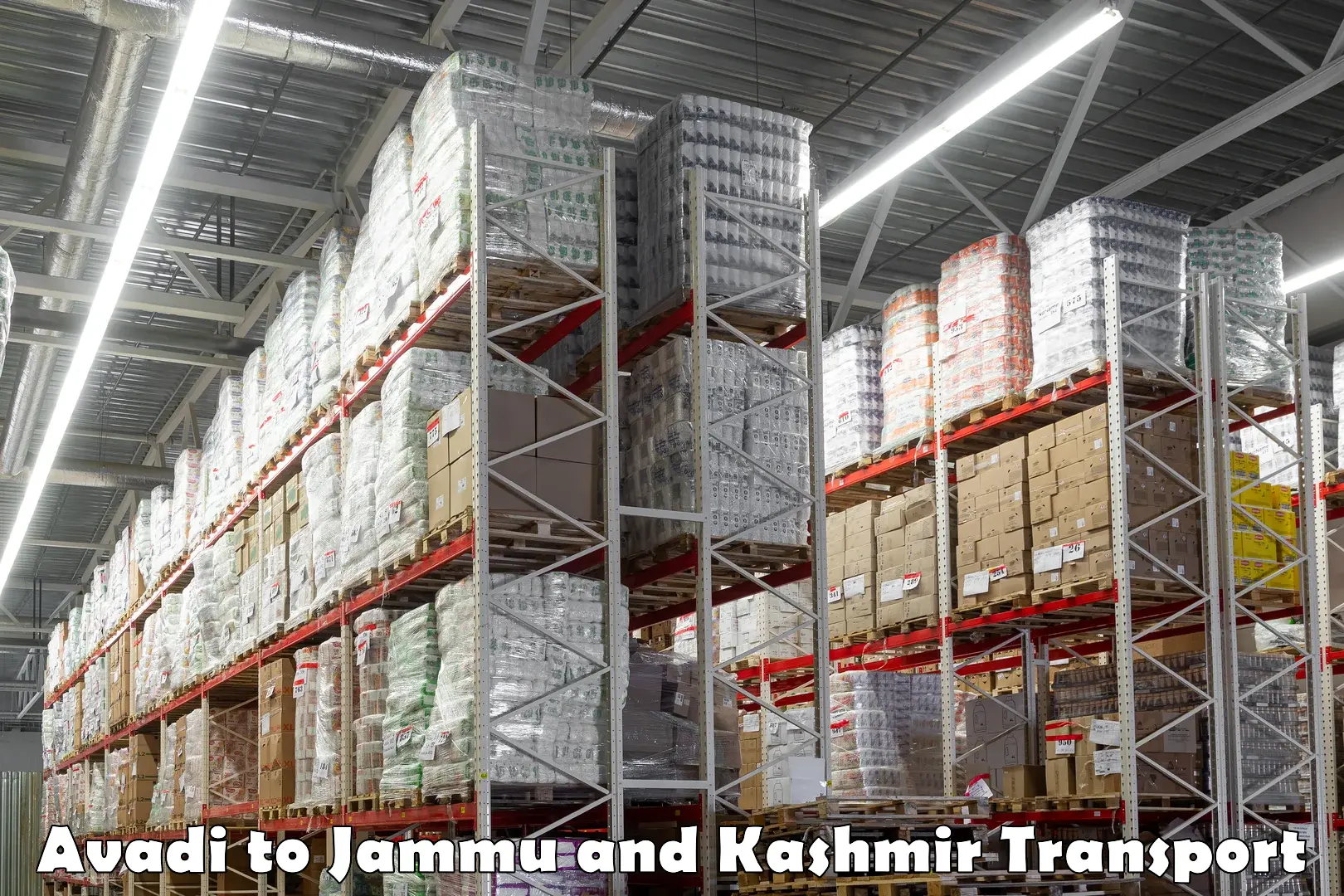 International cargo transportation services Avadi to Srinagar Kashmir