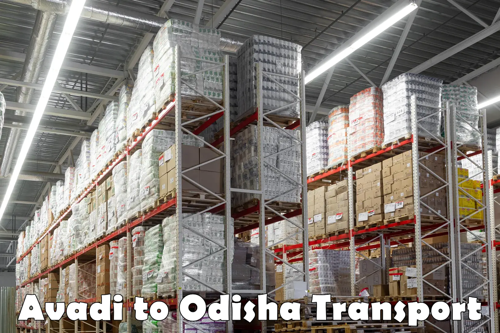 Nearest transport service Avadi to Odisha