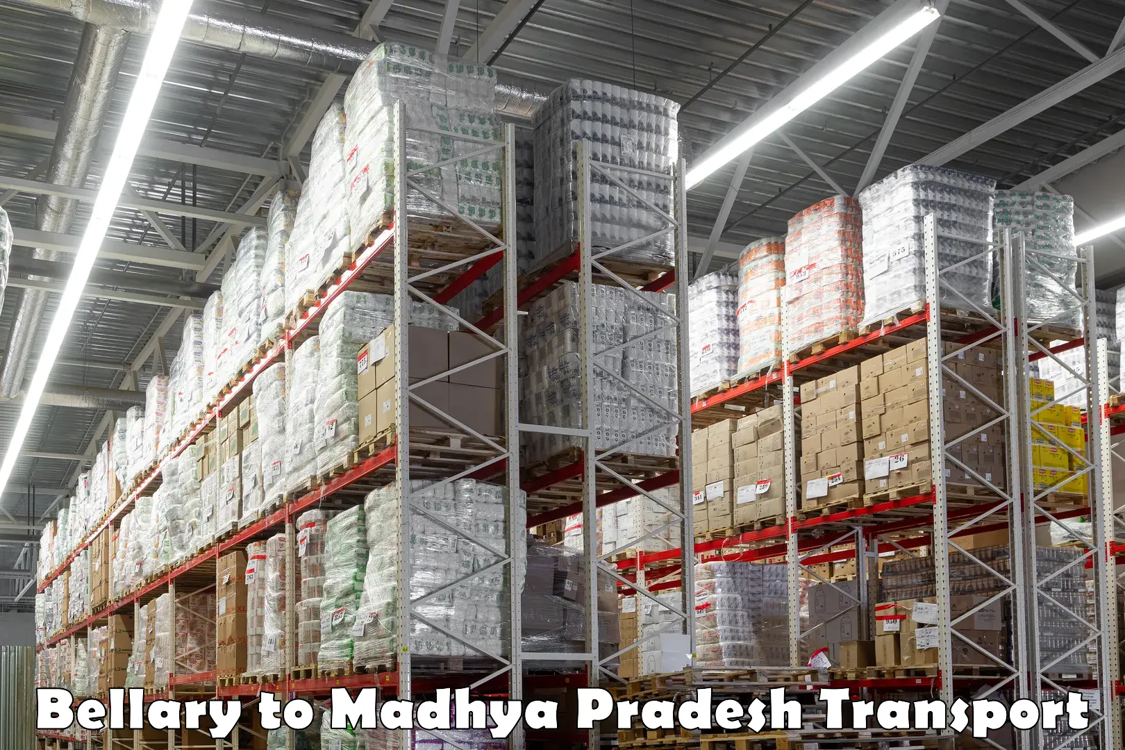 Road transport online services in Bellary to Madhya Pradesh