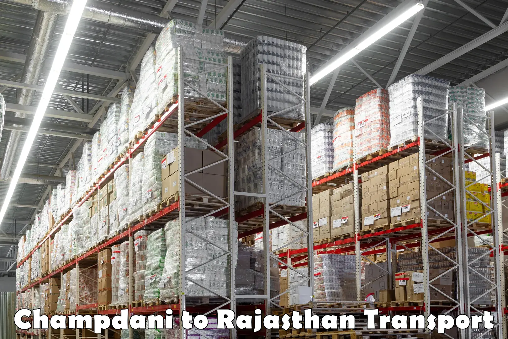 Online transport service Champdani to Rajasthan