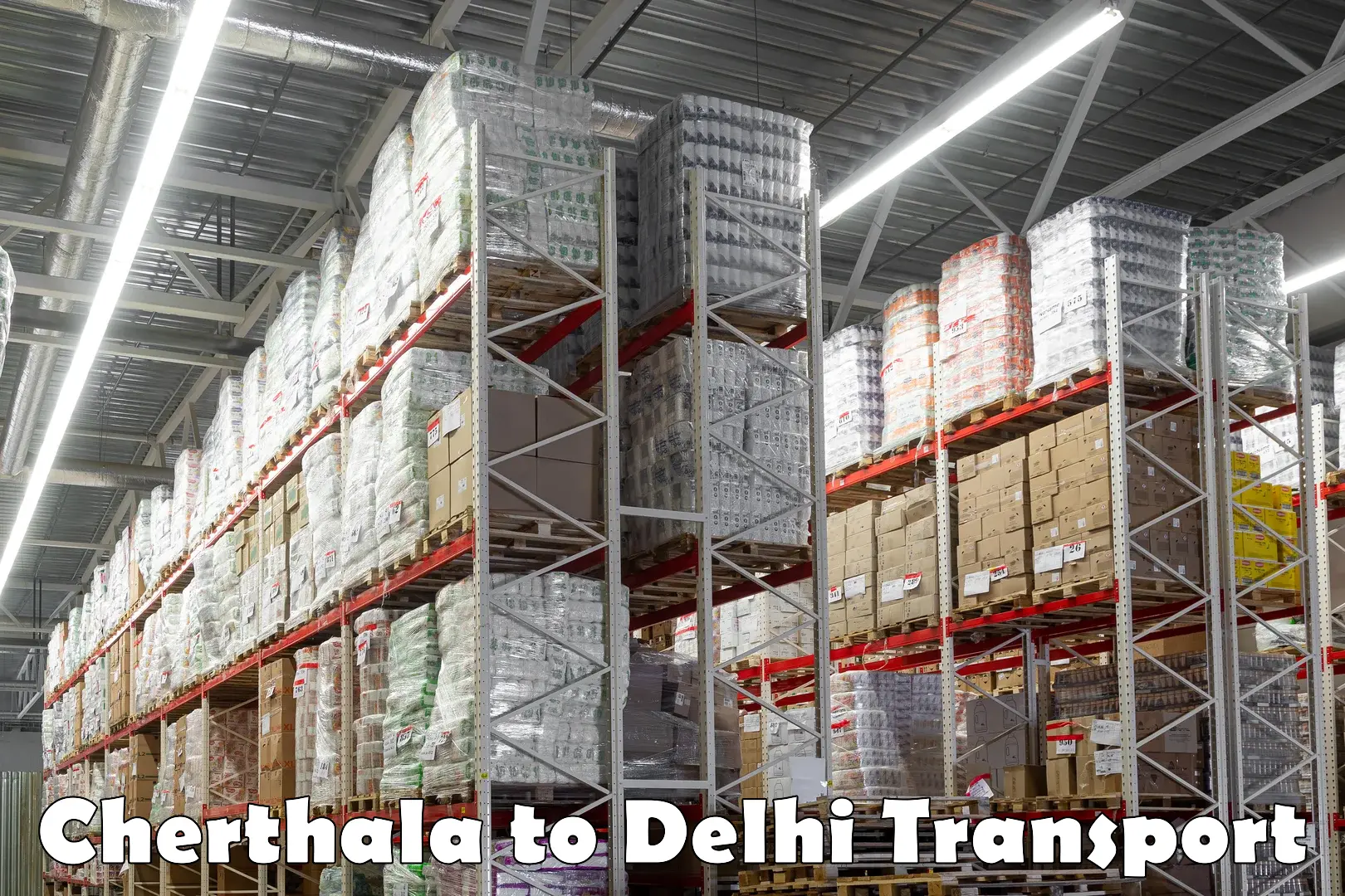 Vehicle transport services Cherthala to East Delhi