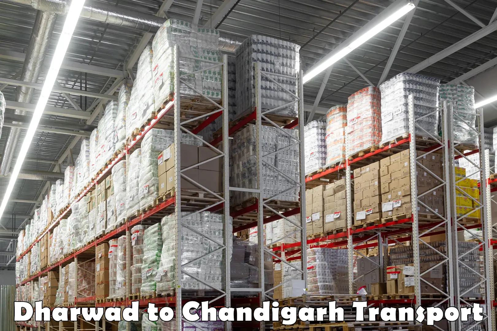 Logistics transportation services Dharwad to Kharar