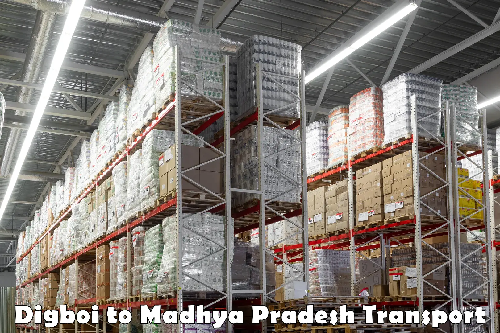 Part load transport service in India Digboi to Madhya Pradesh