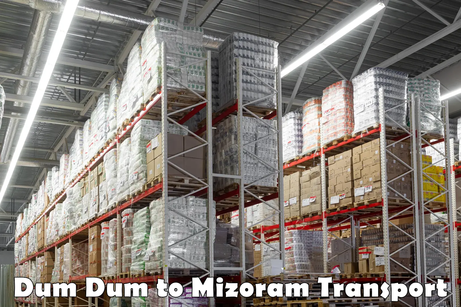 Daily transport service Dum Dum to Mizoram