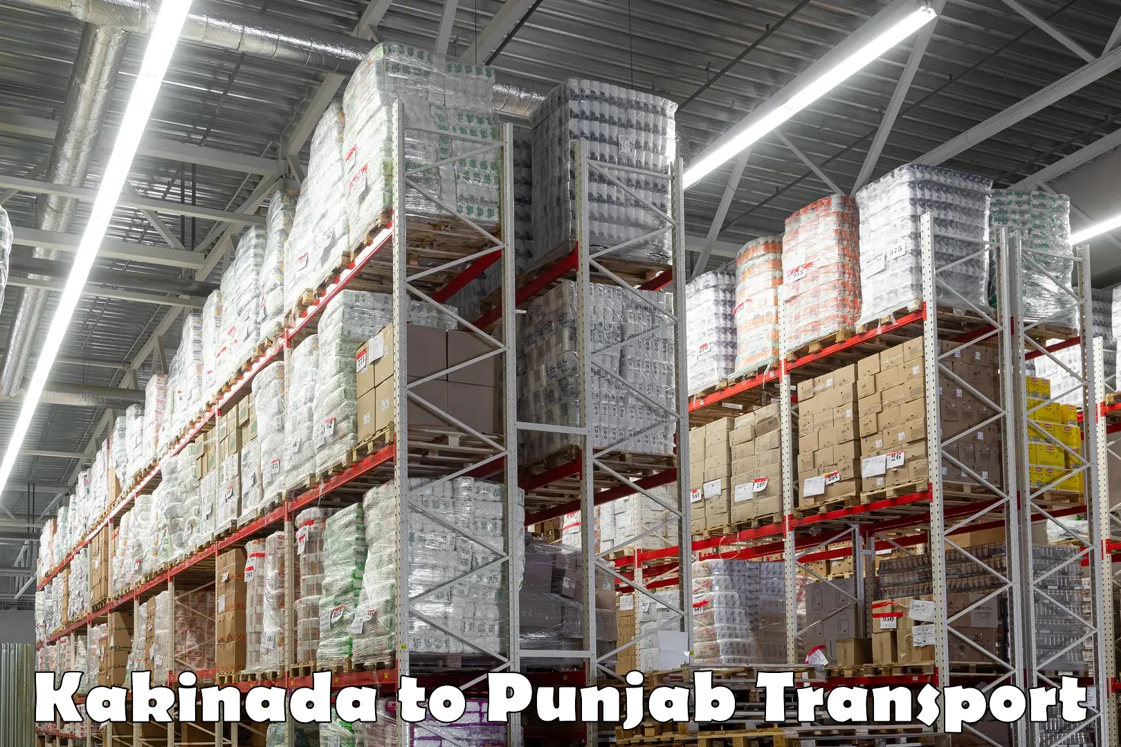 Furniture transport service Kakinada to Punjab